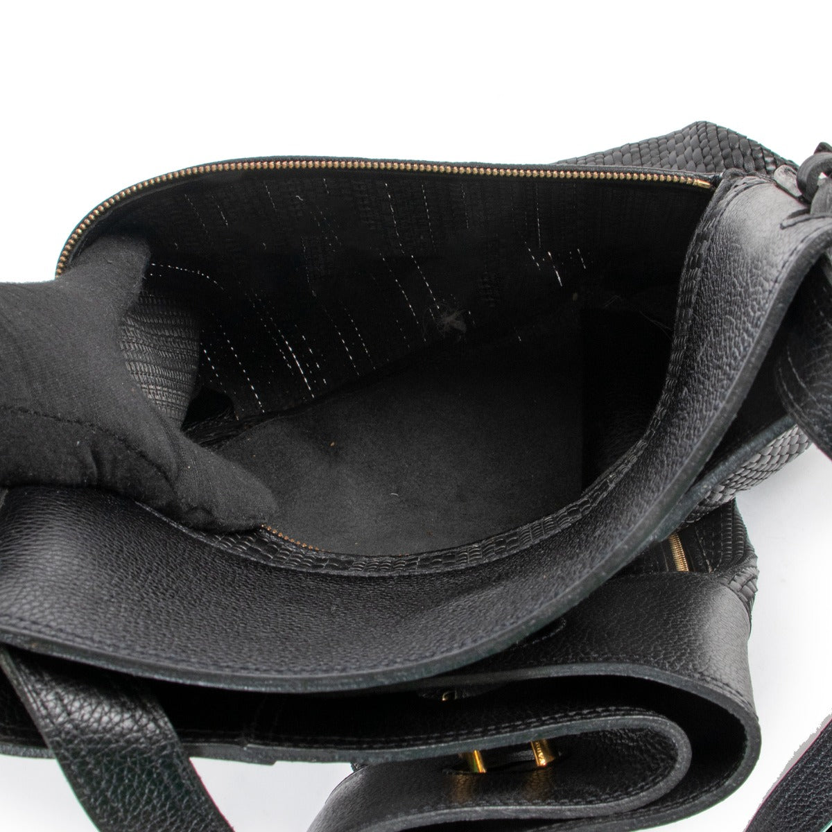 Shop authentic second hand vintage Delvaux Black Faust Toile de Cuir Shoulder Bag at Labellov.