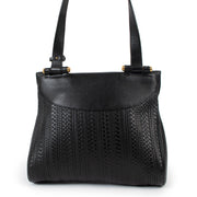 Buy online authentic second hand Delvaux Black Toile de Cuir Shoulder bag in very good condition at Labellov in Antwerp
