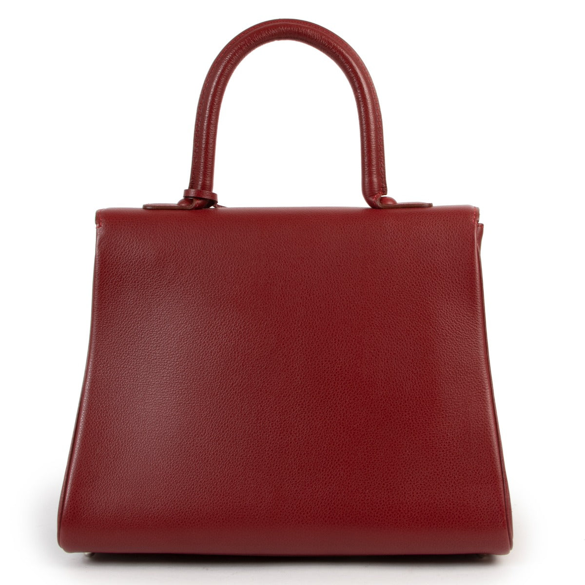 Shop second hand designer Delvaux Burgundy Brillant MM Shoulder Bag in Antwerp by Labellov