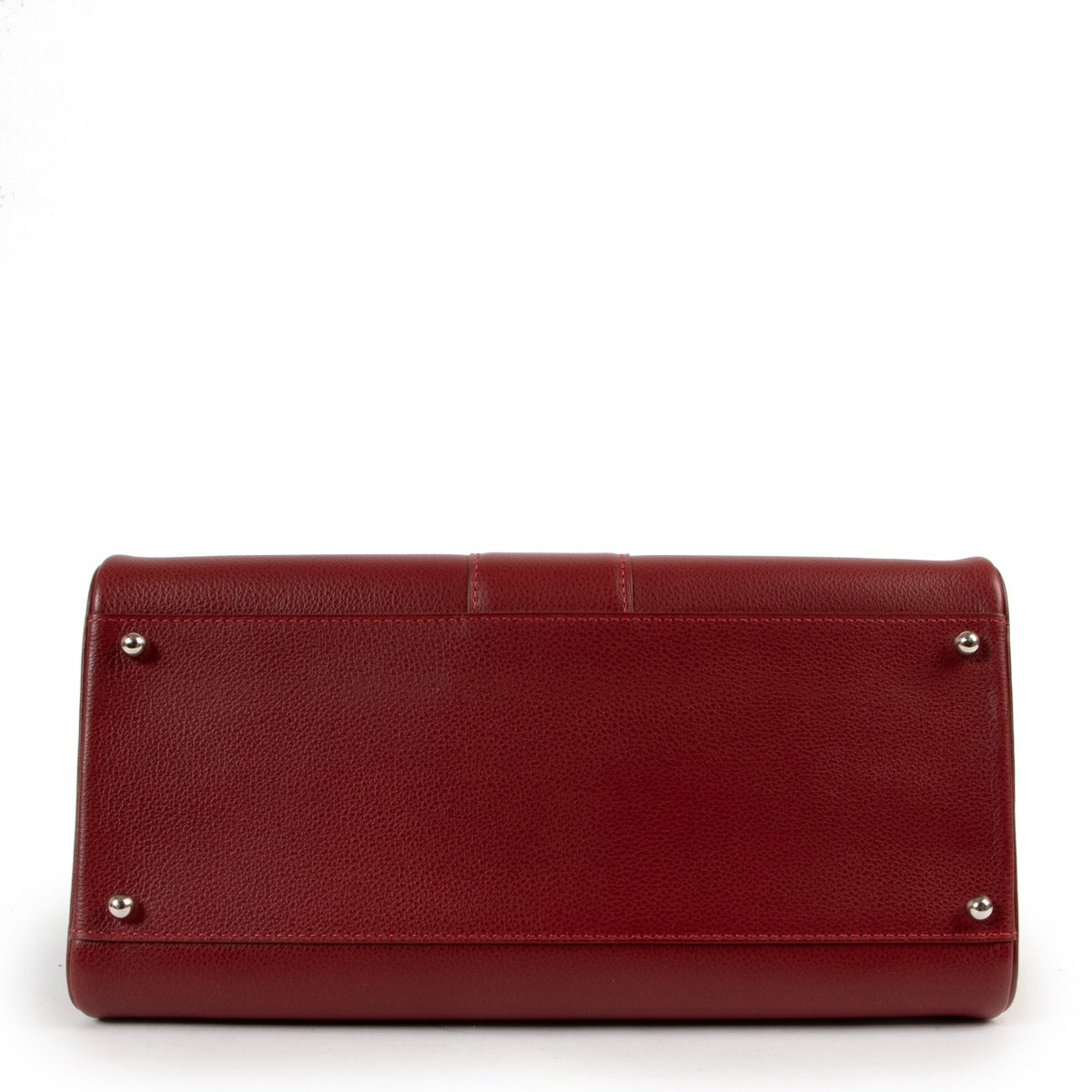 Shop second hand designer Delvaux Burgundy Brillant MM Shoulder Bag in Antwerp by Labellov