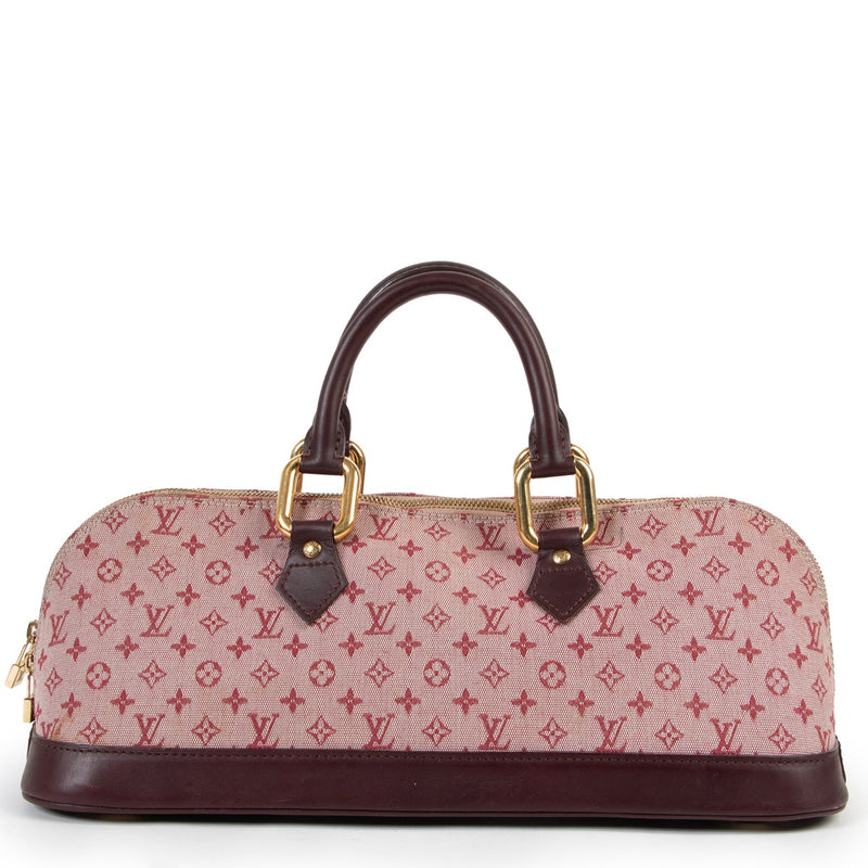 Louis Vuitton Blue Monogram Mini Lin Horizontal Alma Bag