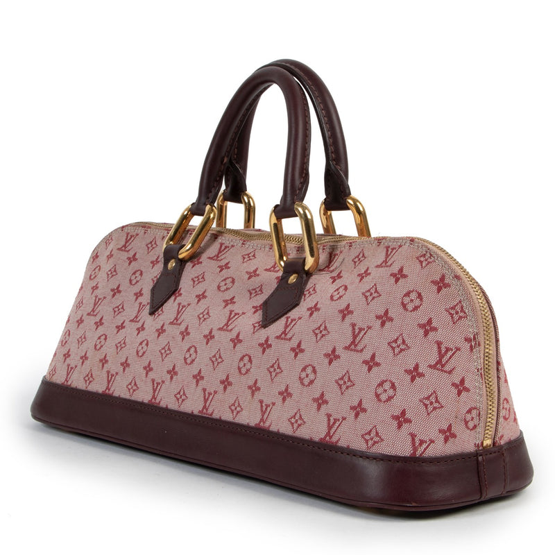 Louis Vuitton Blue Monogram Mini Lin Horizontal Alma Bag