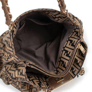 Buy an authentic second hand Fendi Mia Zucca Pattern Shoulder Bag in good condition at Labellov.