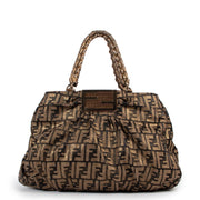 Buy an authentic second hand Fendi Mia Zucca Pattern Shoulder Bag in good condition at Labellov.