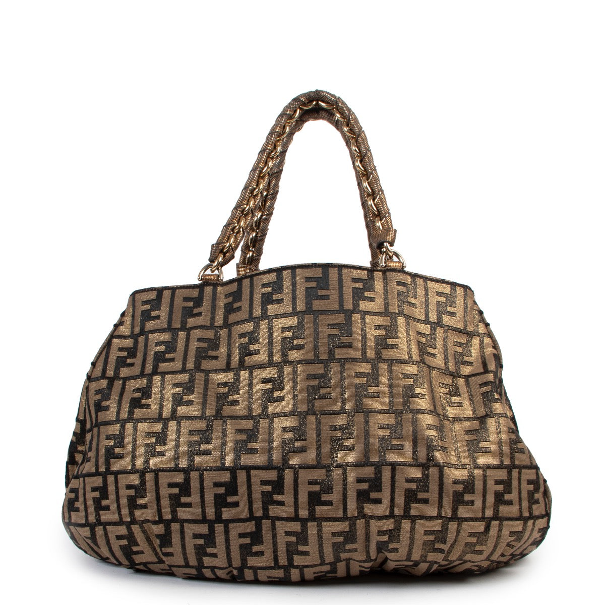 Buy an authentic second hand Fendi Mia Zucca Pattern Shoulder Bag in good condition at Labellov.