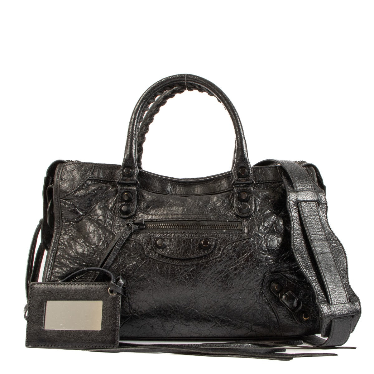 Balenciaga All Black Small Classic City Bag