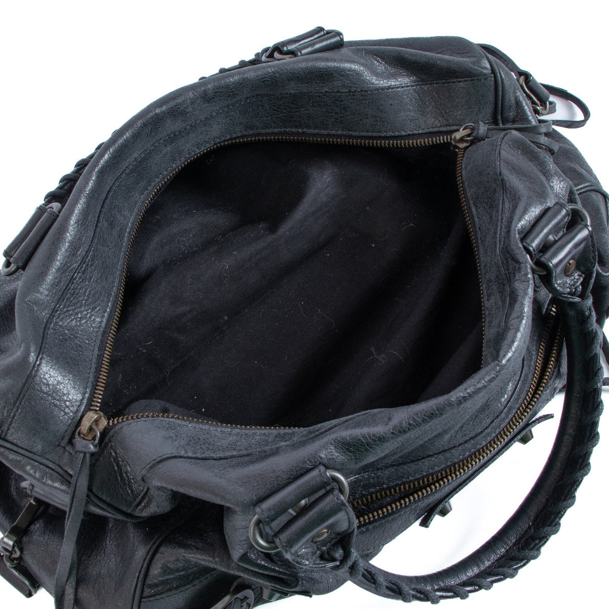 Balenciaga Twiggy Black Arena Shoulder Bag