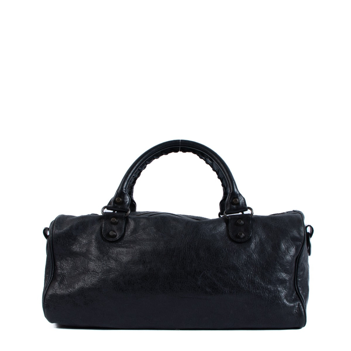 Balenciaga Twiggy Black Arena Shoulder Bag