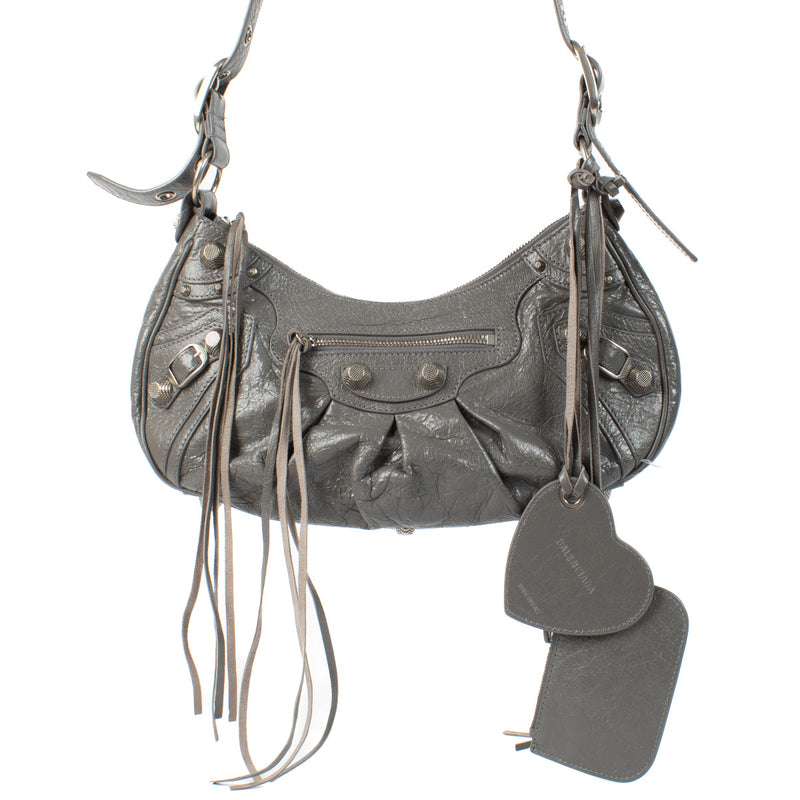 Balenciaga Grey Leather Small Le Cagole Bag