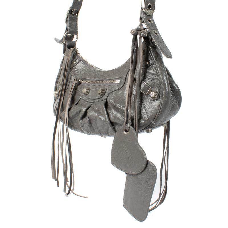 Balenciaga Kleine Le Cagole Tas van Grijs Leer