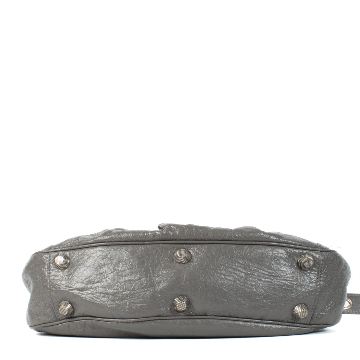 Sac Le Cagole Small Balenciaga en cuir gris