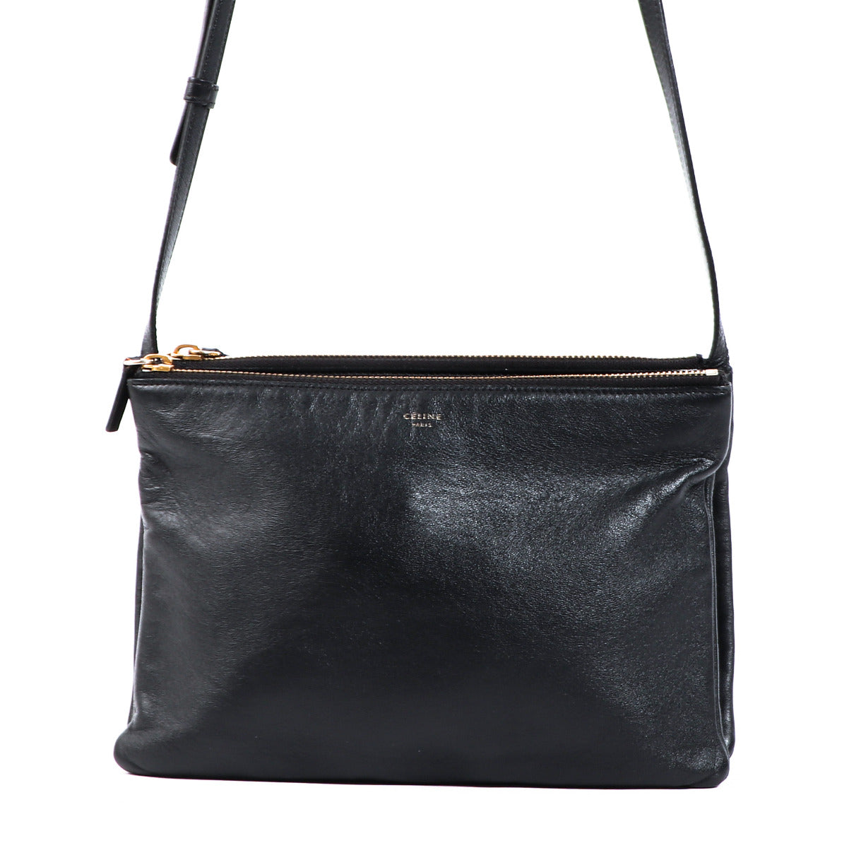 Celine Black Leather Trio Bag for the best price at Labellov secondhand luxury