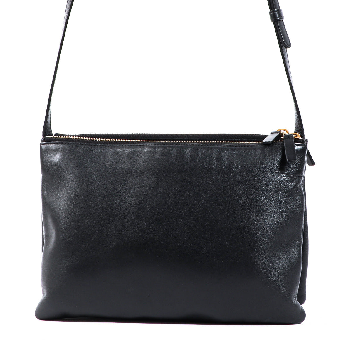 Celine Zwarte Leren Trio Tas