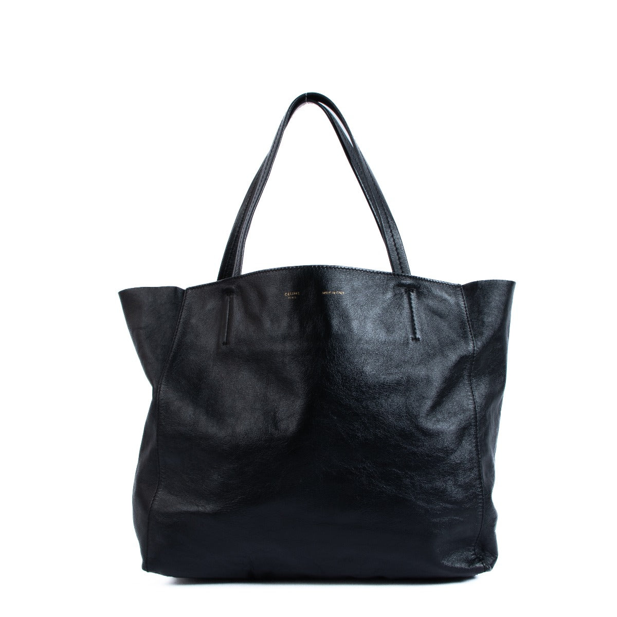 Celine Black Horizontal Cabas Tote Bag