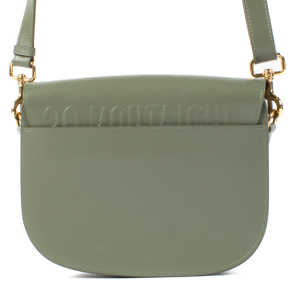 Sac bandoulière Christian Dior Bobby de taille moyenne en cuir vert