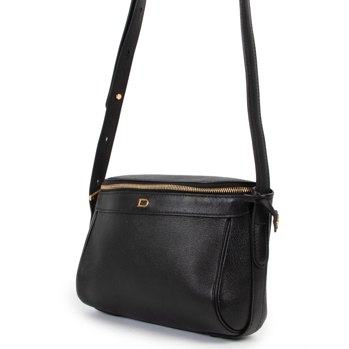 Buy an authentic second hand Delvaux Black Leather Crossbody Bag at Labellov.