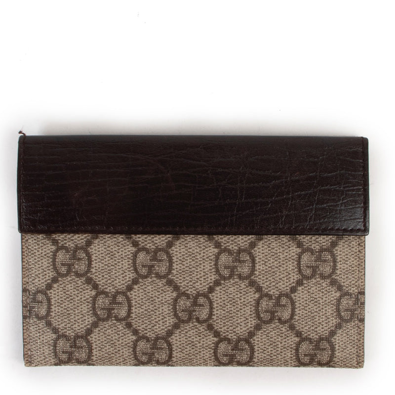 Buy an authentic second hand Gucci Monogram Canvas Wallet in very good condition at Labellov
