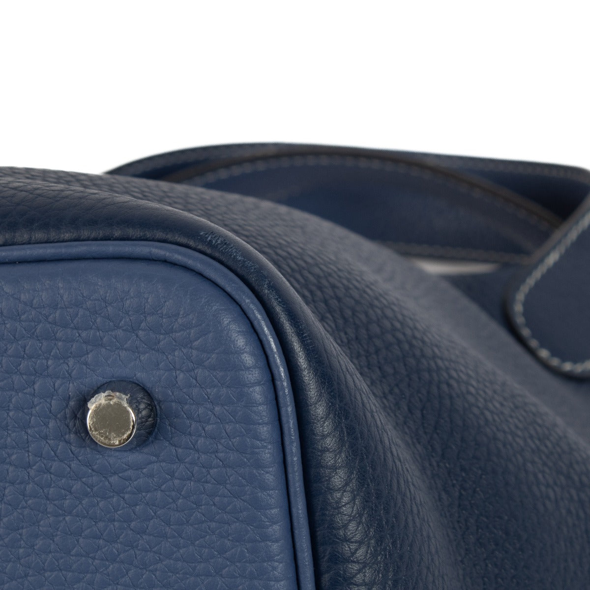 Hermès Picotin Lock 22 Casaque Bleu Saphir/Bleu Brighton Taurillon Clemence PHW