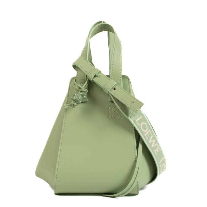 Loewe Compact Hammock Satin Calfskin Lime Green Glaze