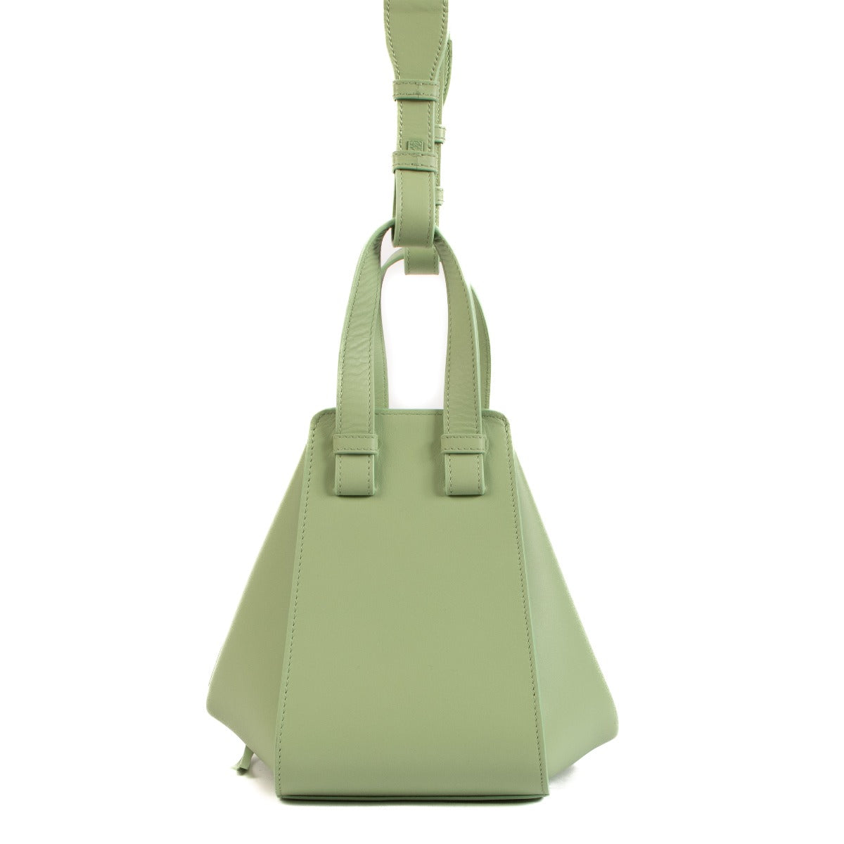 Loewe Compact Hammock Satin Calfskin Lime Green Glaze
