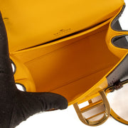 Delvaux Black & Yellow Python Mini Brillant Bag