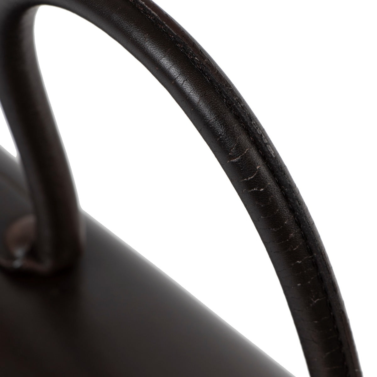 Delvaux Brillant MM Chocolate Brown Box Calf Handbag