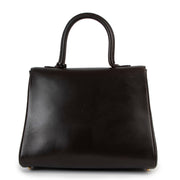 Delvaux Brillant MM Chocolate Brown Box Calf Handbag