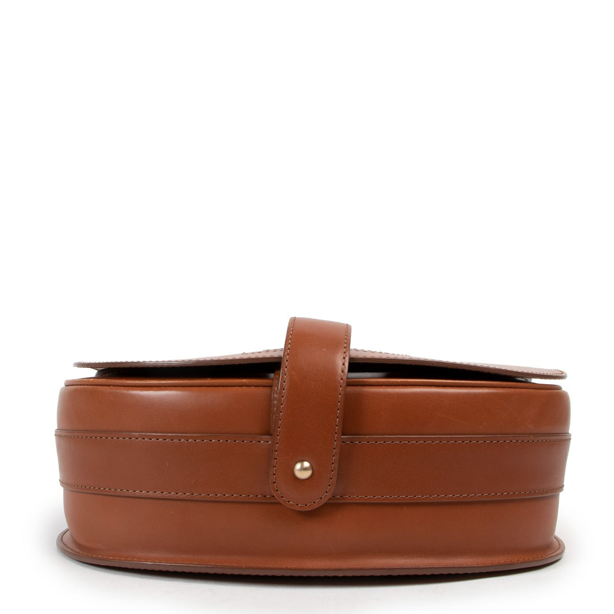 Shop second hand luxury designer Delvaux Cognac Kate GM Crossbody Bag at Labellov