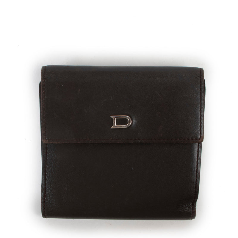 Delvaux Chocolate Brown Leather Wallet