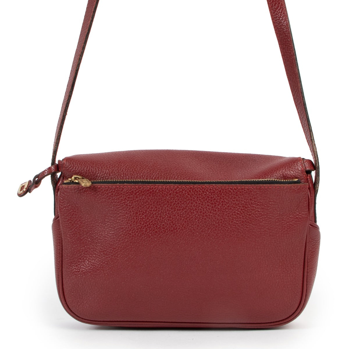 Buy an authentic second hand Delvaux Macao Burgundy Leather Crossbody in good condition at Labellov.