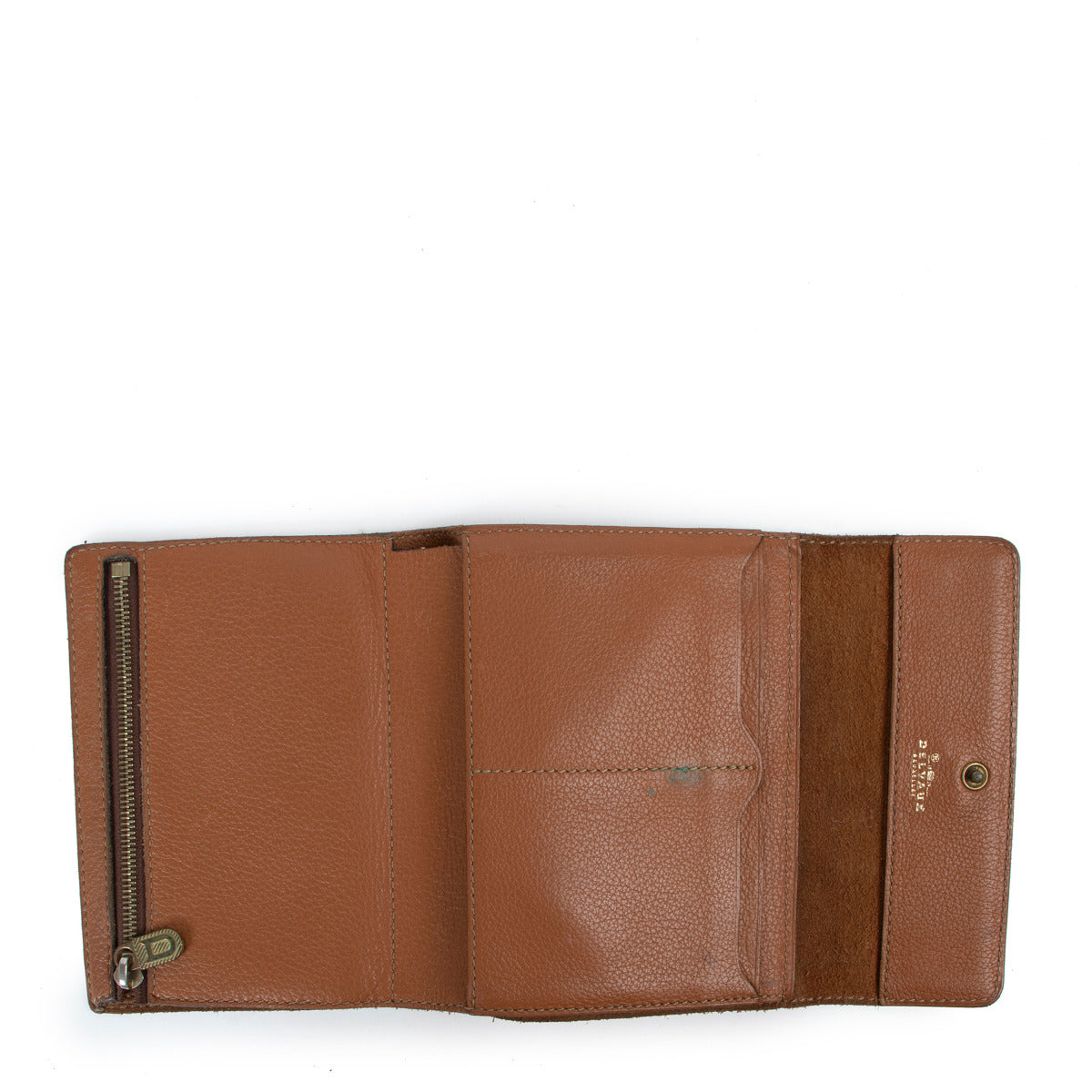 Portefeuille Delvaux Cognac repliable