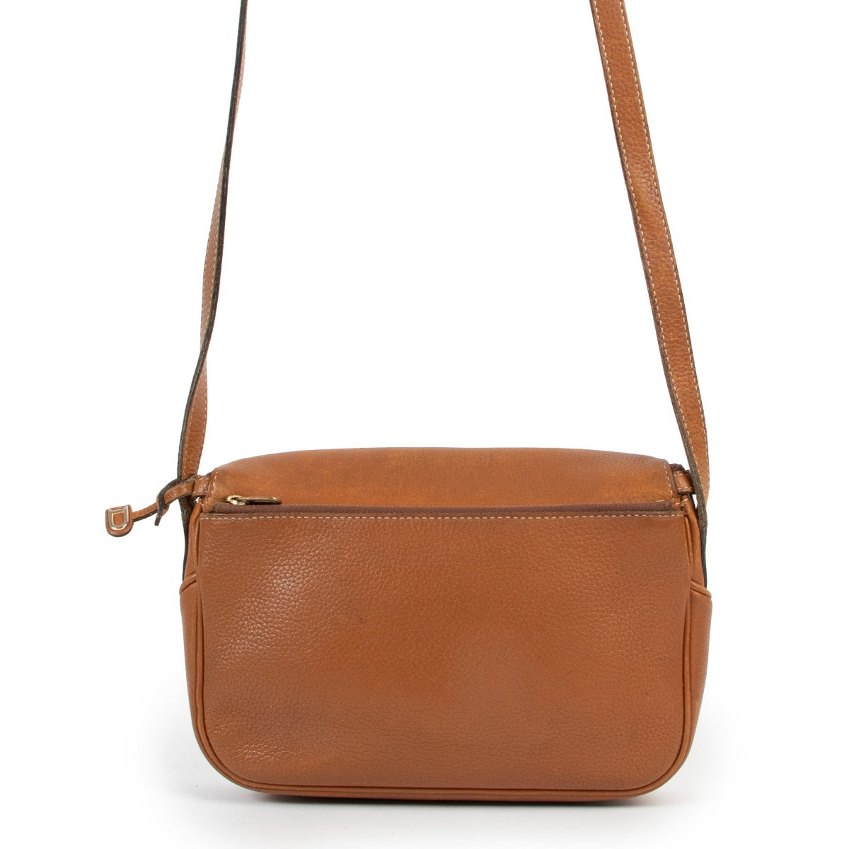 Buy an authentic second hand Delvaux Macao Cognac Leather Crossbody in pre-loved condition at Labellov