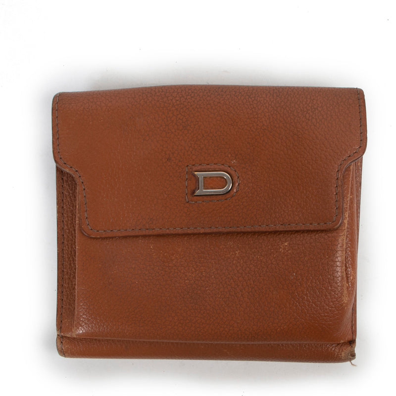 Delvaux Cognac Leren Portemonnee