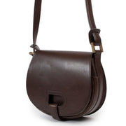 Shop authentic second hand vintage designer Delvaux Chocolate Brown Kate PM Crossbody Bag at Labellov