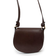 Shop authentic second hand vintage designer Delvaux Chocolate Brown Kate PM Crossbody Bag at Labellov