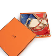 Shop second hand vintage designer Hermès Red Grande Tenue Carré 90 Silk Twill Scarf at Labellov