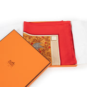 Shop authentic second hand vintage Hermès Autumn/Winter 2001 Red WWW.HERMES.COM Silk Carré 90 Scarf at Labellov