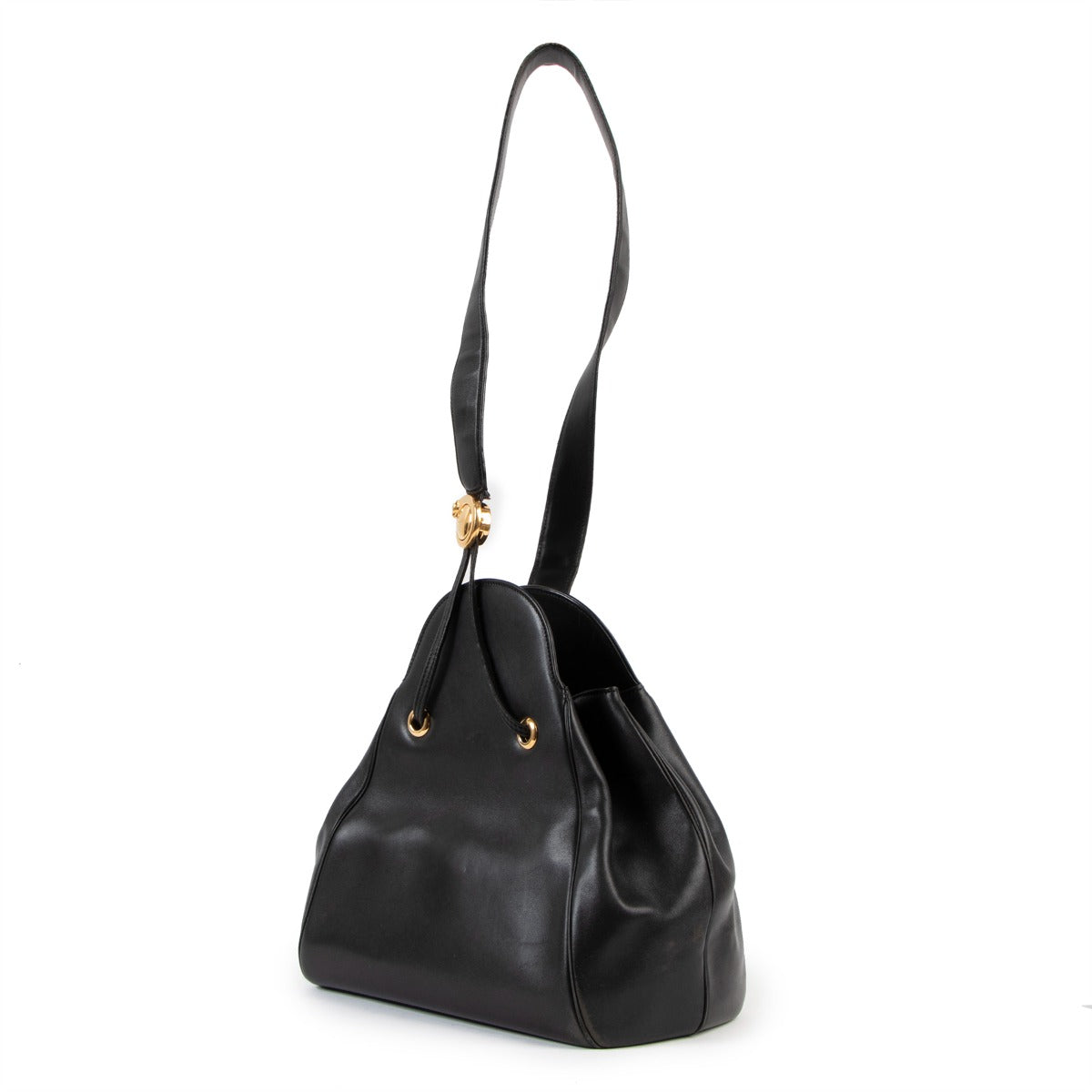 Cartier Black Panthère Leather Shoulder Bag