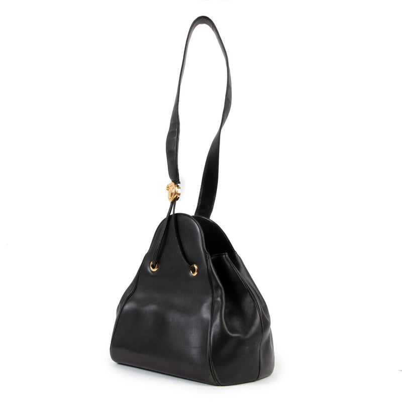 Cartier Black Panthère Leather Shoulder Bag