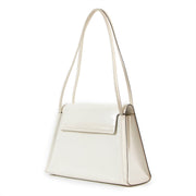 Delvaux Arpege White Magic Patent Leather Shoulder Bag