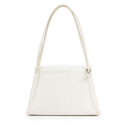 Buy online an authentic second hand Delvaux white patent leather shoulder bag in preloved condition at Labellov in Anwterp.