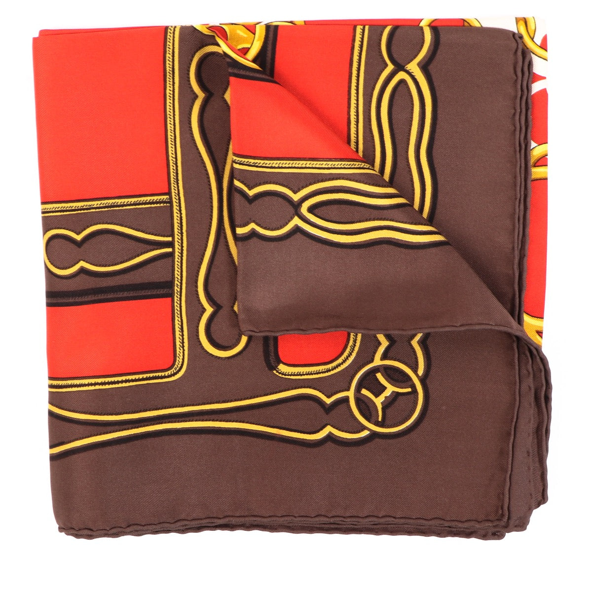 Buy an authentic Hermès Carré Maillons Silk Scarf in excellent condition at Labellov in Antwerp.