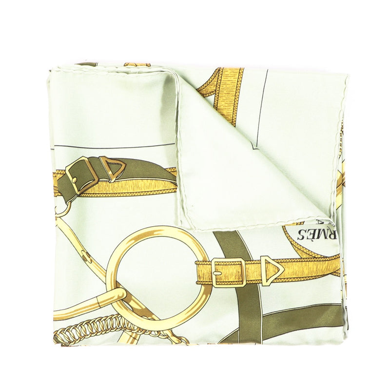 Buy an authentic Hermès Carré Eperon D'Or Sellier Silk Scarf in very good condition at Labellov in Antwerp.