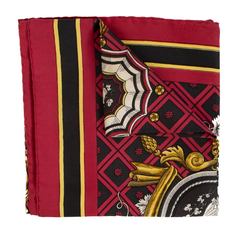 Hermès Hussard et Cantinier Carré 90 Silk Scarf