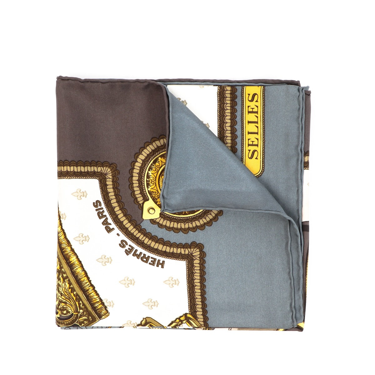 Buy an authentic second-hand Hermès Carré Salles Housse Silk Scarf in very good condition at Labellov in Antwerp.