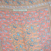 Shop authentic second hand Hermès Orange Chasse En Inde Silk Chiffon 140 Scarf at Labellov