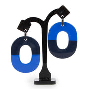 Shop safe online at Labellov in Antwerp this 100% authentic second hand Hermès Blue Acetate Earrings