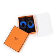 Shop safe online at Labellov in Antwerp this 100% authentic second hand Hermès Blue Acetate Earrings