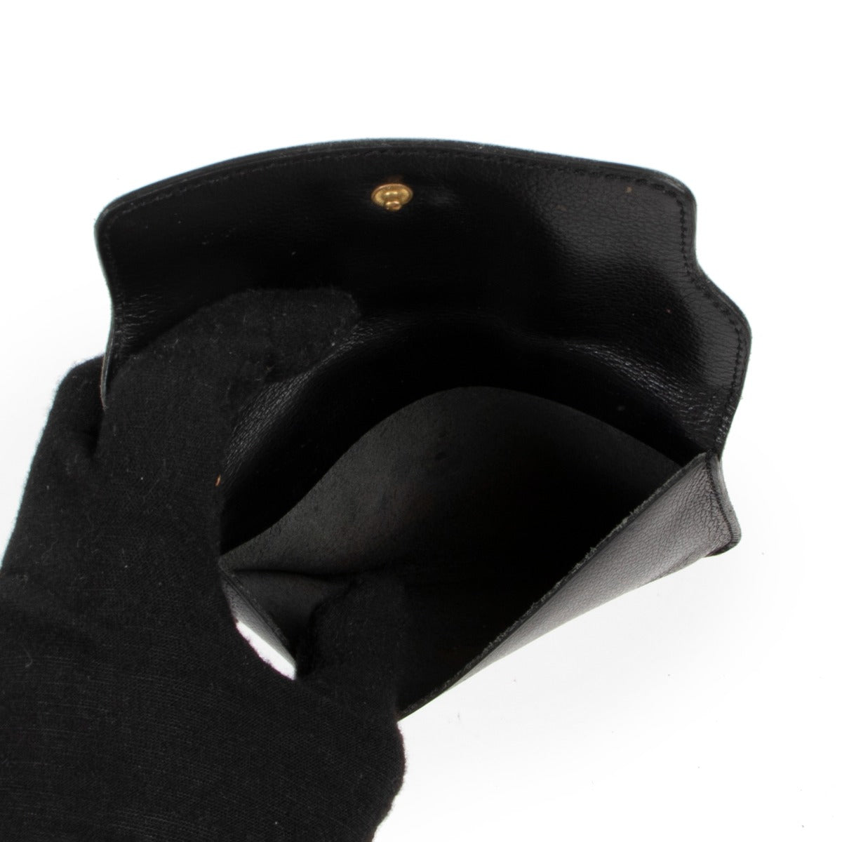 Buy an authentic second hand Delvaux Black Diabolo Jumping Leather Wallet in good pre-loved condition at Labellov