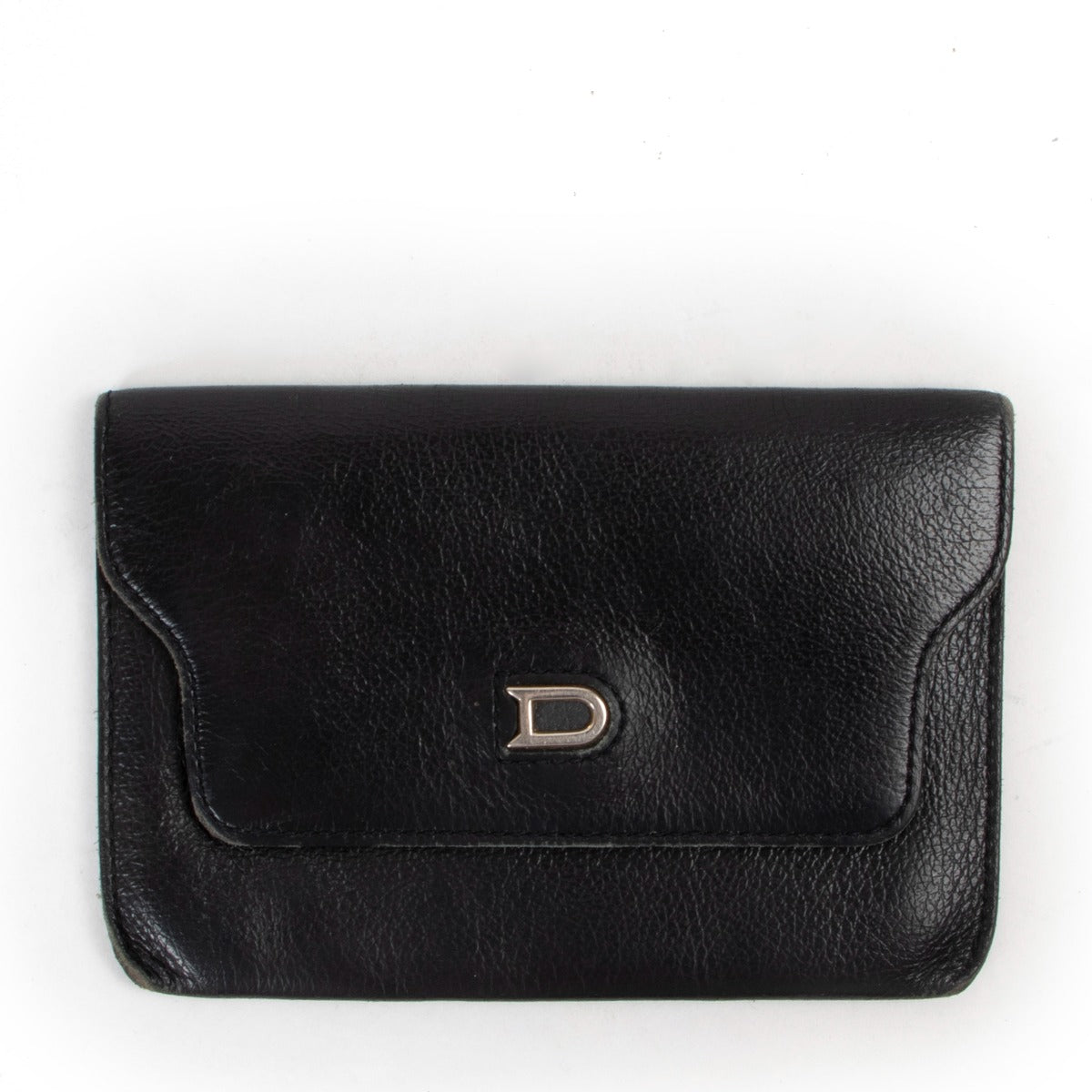Buy an authentic second hand Delvaux Black Diabolo Jumping Leather Wallet in good pre-loved condition at Labellov